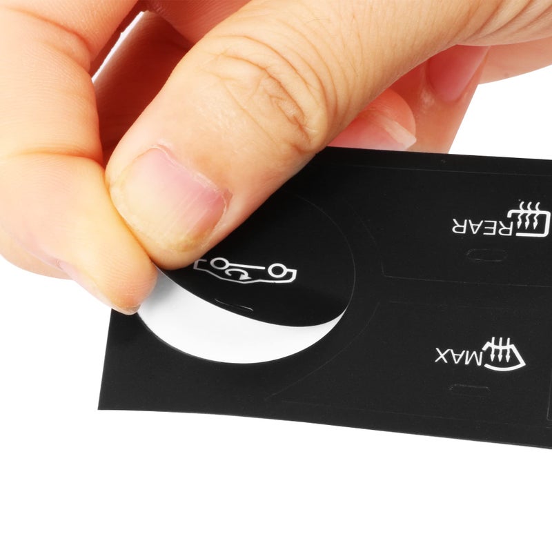 RDBS Car Interior Button Repair Sticker Kit Steering Wheel Window Switch Radio Number Button Decals Stickers Accessories Fit for 2008-2014 Mercedes Benz W204 C250 C350 E-Class Ml Gl Glk Models - Image 4